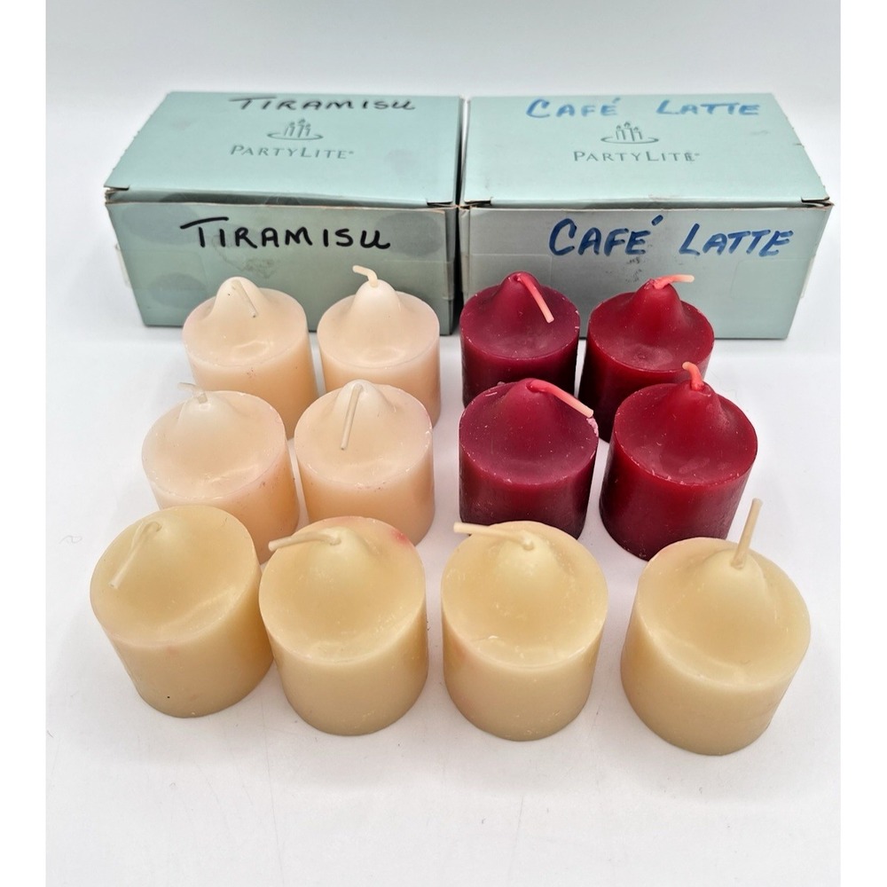 PartyLite Votive Candles Lot of 12 Unburned Mixed Colours Unknown Scents